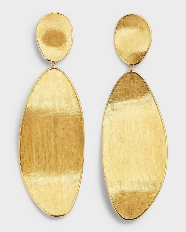 18K Yellow Gold Lunaria Earrings